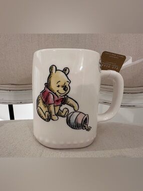 Disney X Rae Dunn Cream Ceramic Mug with 'feeling 11 o'clockish' Print NWT